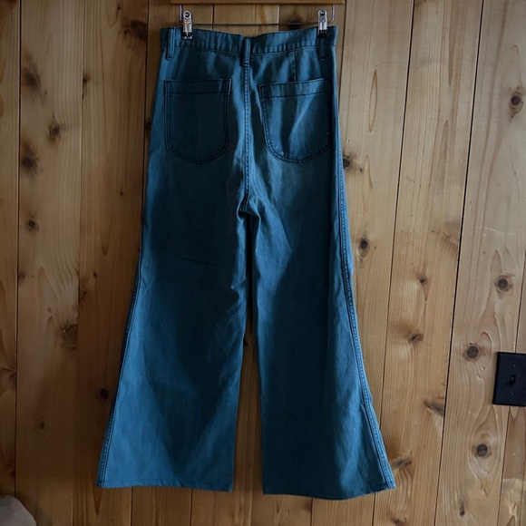 NWT Doen Mercer Jeans La Rorchelle Wash high rise wide leg blue jeans - Picture 11 of 13